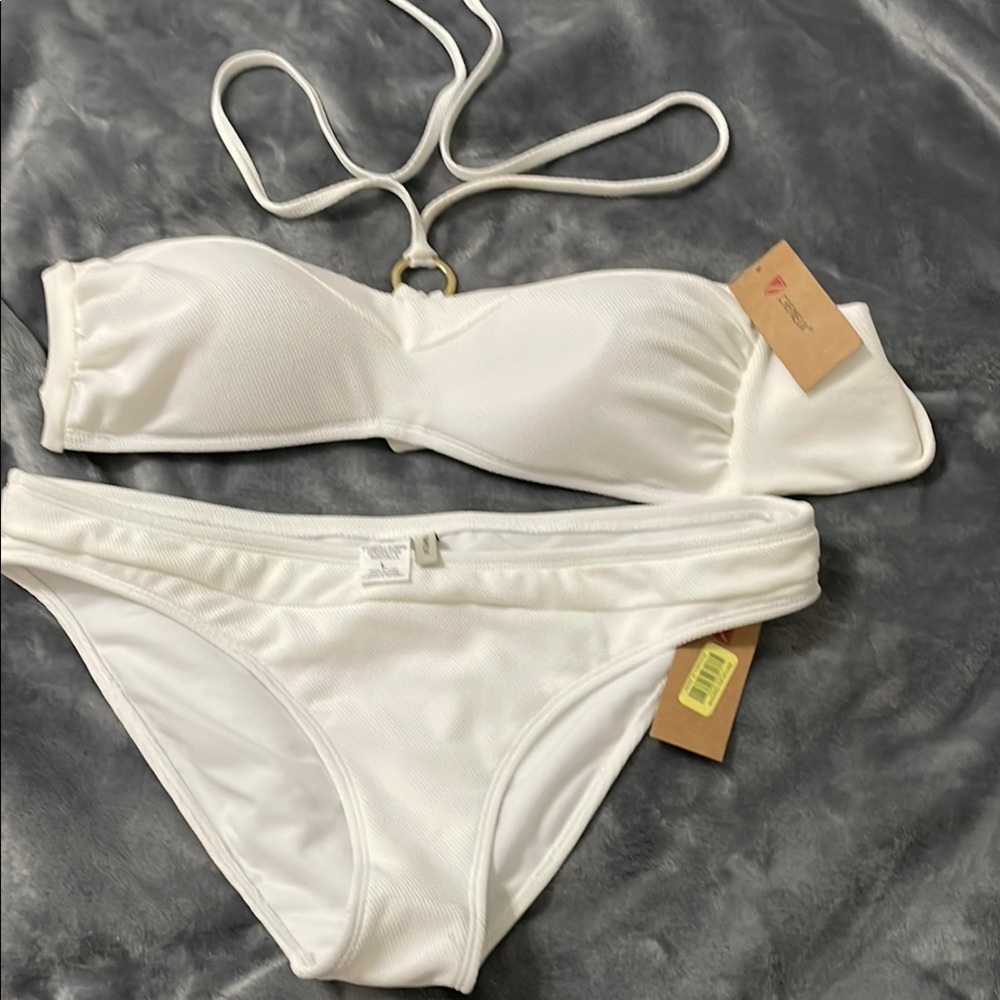 Daniel Cremieux White Bikini Set Timeless Design